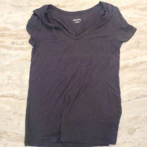 Black V-Neck Tee